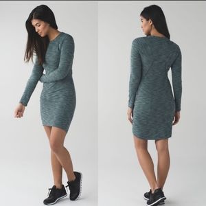 EUC Lululemon & go Where To Green Dress-Size 10